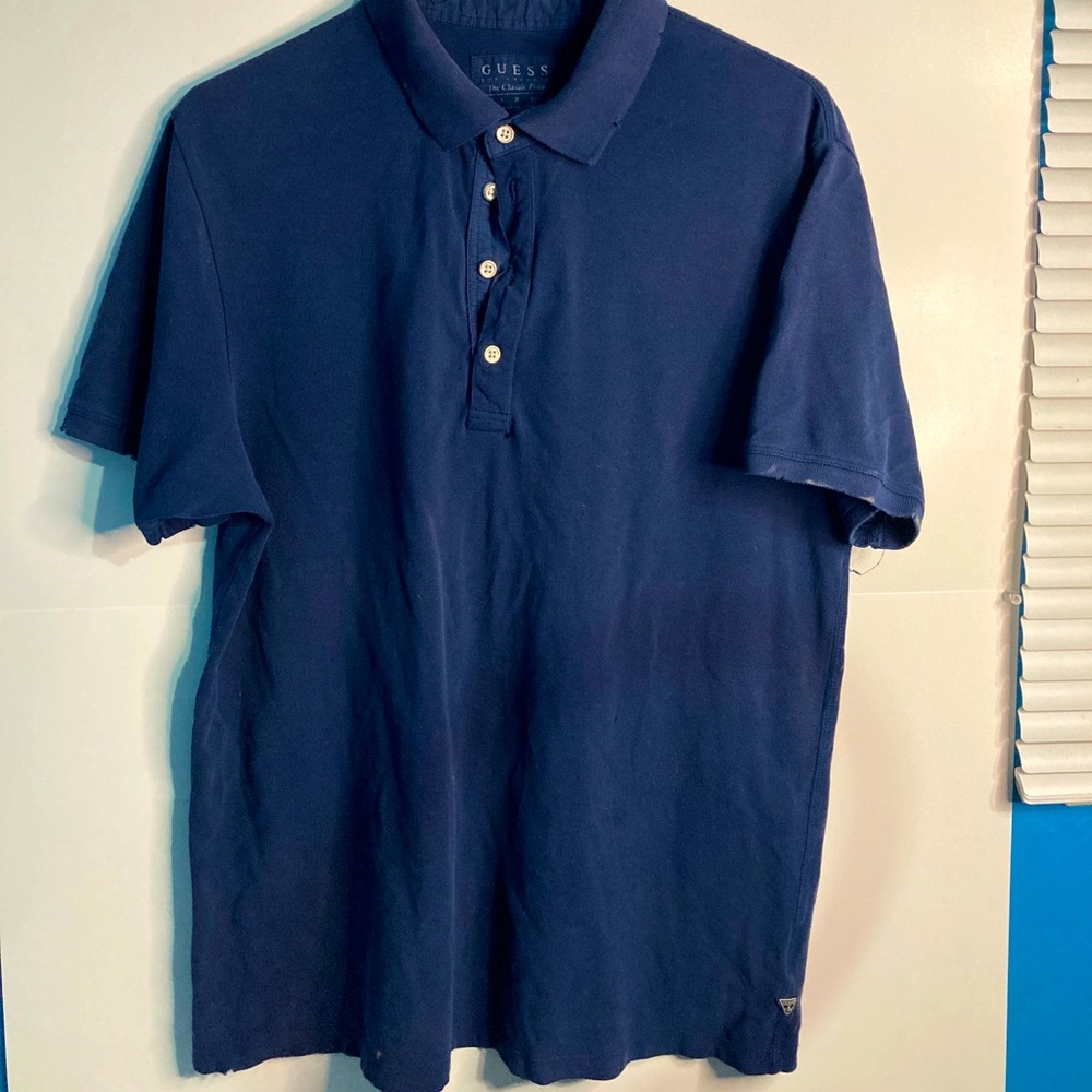 Guess Classic Polo-Blue- Large